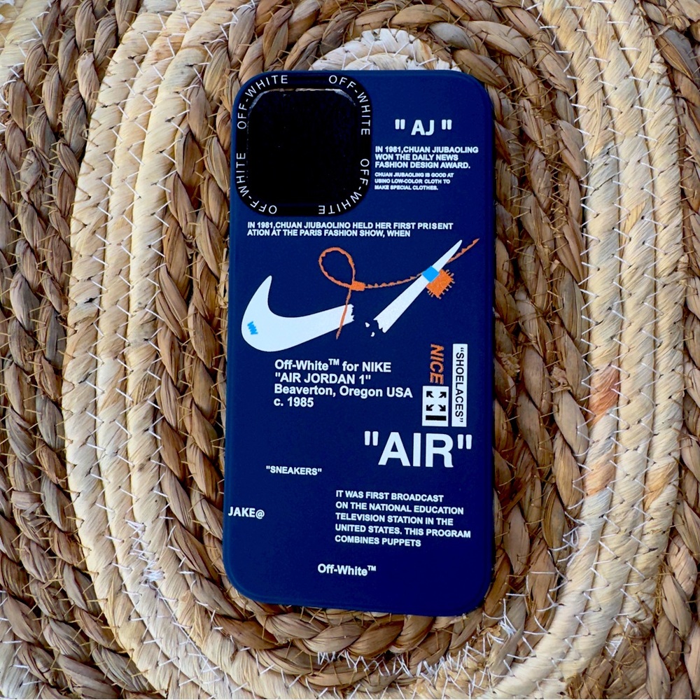 Off-White Blue Industrial Style Phone Case